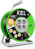 Przedłużacz elektryczny bębnowy warsztatowy o długości 40 m KEL PB-ST/D/40M/3X1,5/H05VV-F