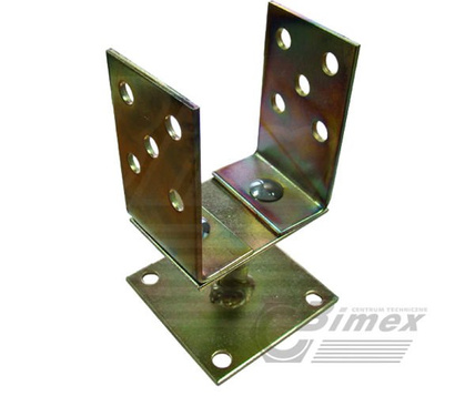 WSPORNIK SŁUPKA Z PODSTAWĄ WSP2 100x110-140x4MM
