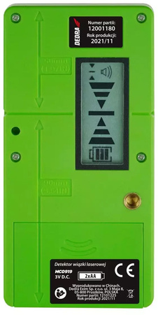 Detektor wiązki laserowej do laserów krzyżowych o zasięgu pracy 50 m Dedra MC0919