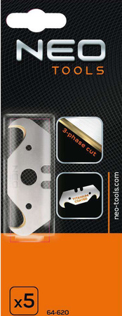 Ostrza hakowe wymienne tytan o szerokości 18 mm 5 sztuk Neo 64-620