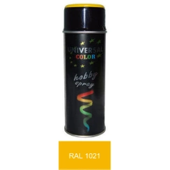 UniversalColor żółty kadmowy połysk spray 400 ml farba uniwersalna RAL 1021