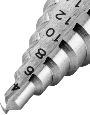 Wiertło stopniowe stożkowe do metalu HSS Graphite 4-22 mm 57H739