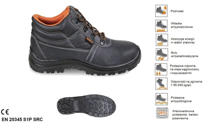 Trzewiki robocze BETA 7243BK rozmiar 40