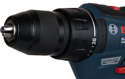 Wiertarko-wkrętarka akumulatorowa z silnikiem bezszczotkowym Bosch Professional GSR 18V-50 + akumulator 3 x 2 Ah + ładowarka GAL 18V-20 + walizka L-Case