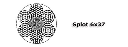 Lina linka stalowa ocynkowana w otulinie PCV splot 6x7 - 3mm do 230kg wałek 250mb