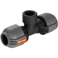 Rozdzielacz do zaworu odwadniającego T z gwintem wewnętrznym Quick & Easy o średnicy 25 mm x 3/4 Gardena 2790-20