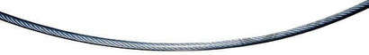 Lina stalowa ocynkowana 3-4mm splot 6x7 otulina PCV - wytrzymałość 530kg 1m