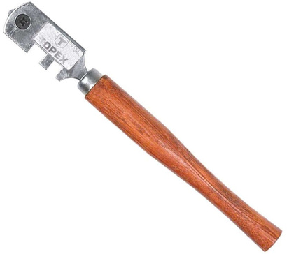 Nóż do cięcia szkła z drewnianą rączką Topex 14A710