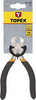 Szczypce precyzyjne czołowe ze stali hartowanej o długości 115 mm Topex 32D725
