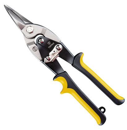 Nożyce do blachy proste o długości 250 mm i grubości cięcia 1.2 mm Topex 01A427