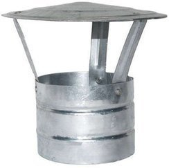 Daszek kominowy nasada na rurę odprowadzającą spaliny do komina o średnicy 100 mm