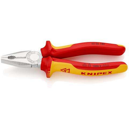 KNIPEX KOMBINERKI SZCZYPCE UNIWERSALNE IZOLOWANE 180 0306
