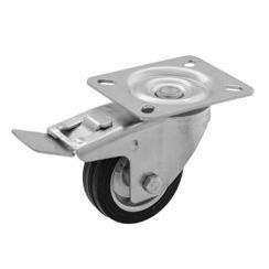 KOŁO OBROTOWE Z HAMULCEM STALOWO-GUMOWE 100 mm CKPW-SG 100W-HC (4003-100)