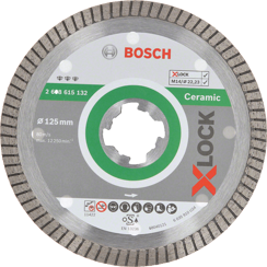 Tarcza diamentowa do ceramiki Bosch z systemem X-LOCK o średnicy D 125 mm Extra Clean Turbo 2608615132