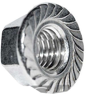 M10 NAKRĘTKA Z KOŁNIERZEM NIERDZEWNA A2 | OPAKOWANIE 5 SZTUK