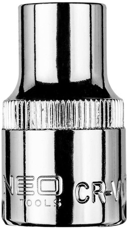 Nasadka sześciokątna krótka ze stali CrV o rozmiarze 1/2" 10 mm Neo 08-410