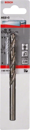 Wiertło kręte szlifowane do metalu HSS Bosch 8,5x117 mm
