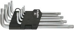 Zestaw kluczy Torx długich ze stali CrV o rozmiarze T10 do T50 9 sztuk Topex 35D961