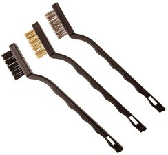 Szczotki o długości 180 mm miedź, stal, nylon Topex 3 sztuki