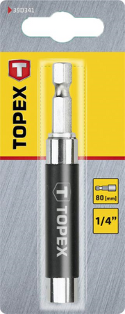 Uchwyt do końcówek magnetyczny o rozmiarze 1/4" i długości 80 mm Topex 39D337