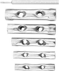 Klucze rurowe dwustronne z nasadkami sześciokątnymi o rozmiarze 8 - 17 mm Topex 35D191