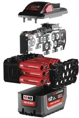 Akumulator litowo-jonowy do elektronarzędzi Milwaukee 18V o pojemności 12.0Ah M18 HB12