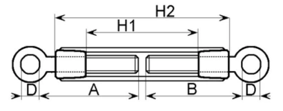 Śruba rzymska M8 ocynkowana Oko-Oko O-O - wytrzymałość do 200kg