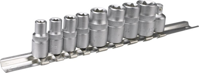 Zestaw nasadek krótkich z łbem Torx 1/4", 3/8" Topex 39D375