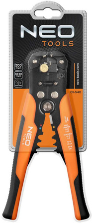 Automatyczny ściągacz izolacji zaciskarka o zakresie pracy 0.5 - 6 mm2 i długości 200 mm Neo 01-540