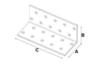 KĄTOWNIK MONTAŻOWY KM18 40x40x80 x 2,0mm