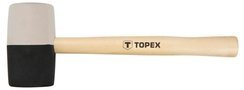 Młotek gumowy z trzonkiem drewnianym o wadze 680 g i średnicy obucha 63 mm Topex 02A355