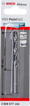 Wiertło kręte do metalu HSS POINTTEQ Bosch 4,8x86 mm