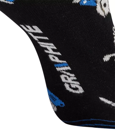 Skarpety krótkie męskie bawełniane kolorowe Graphite rozmiar 43-46