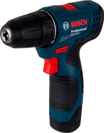 Bosch wiertarko-wkrętarka akumulatorowa GSR 120-LI + 2x2,0Ah + WALIZKA