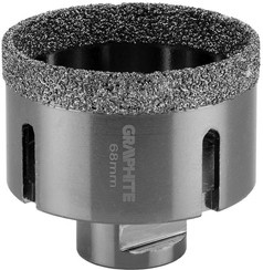Otwornica diamentowa do kamienia, gresu, płytek, szkła, asfaltu, cegły i betonu 68 mm Graphite 55H315