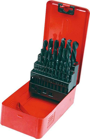 Zestaw wierteł do metalu HSS Top Tools 1-13 mm 25 sztuk
