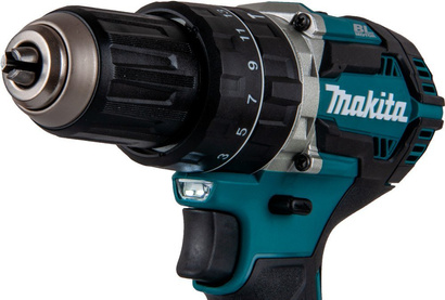 Wiertarko-wkrętarka akumulatorowa dwubiegowa udarowa 54 Nm 18 V Makita DHP484Z body