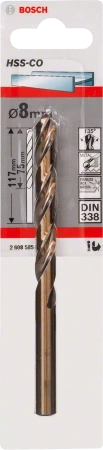Wiertło kręte kobaltowe do metalu HSS COBALT Bosch 8x117 mm