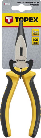 Szczypce wydłużone proste ze stali hartowanej o długości 160 mm Topex 32D101