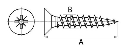 4,5X50 WKRĘTY HARTOWANE DO DREWNA OCYNKOWANE | OP. 200 SZTUK