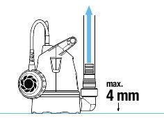 Pompa zanurzeniowa elektryczna z pływakiem do wody Gardena o mocy 400 W wydajność 8600l/h 9001-29