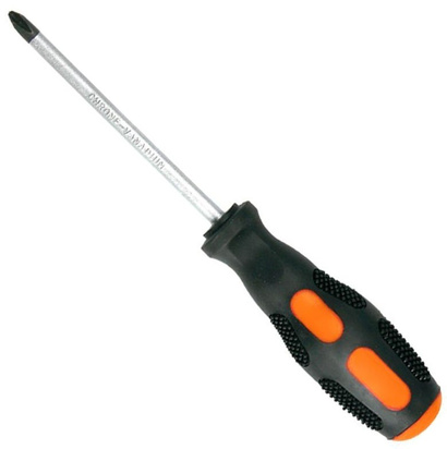 Wkrętak krzyżowy z magnetyczną końcówką ze stali CrV o rozmiarze PZ2 x 100 mm Top Tools 39D656