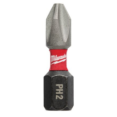 Końcówka udarowa bit PH2x25 mm 2 sztuki Shockwave Milwaukee 4932430852