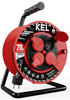 Przedłużacz elektryczny bębnowy warsztatowy o długości 20 m KEL PB-PRO/S/20M/3X2,5/H05RR-F