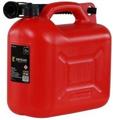 Kanister plastikowy na paliwo o pojemności 5 l + lejek Krysiak