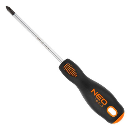 Wkrętak krzyżowy z magnetyczną końcówką ze stali S2 o rozmiarze PH1 x 75 mm Neo 04-006