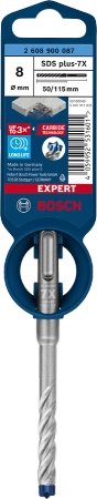 Wiertło udarowe do betonu SDS PLUS-7X Bosch EXPERT 8x115 mm