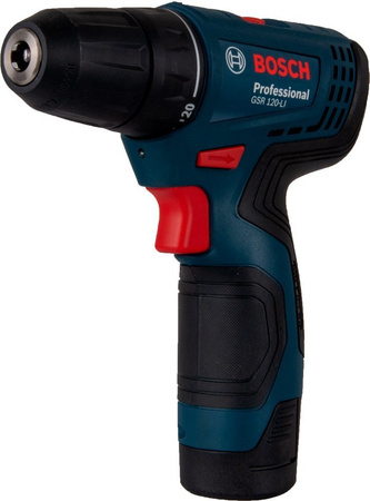 Bosch wiertarko-wkrętarka akumulatorowa GSR 120-LI + 2x2,0Ah + WALIZKA