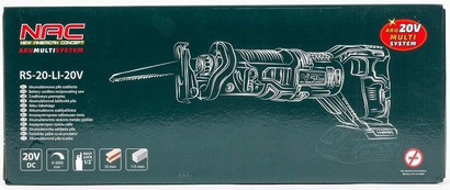 Piła szablasta akumulatorowa Akumultisystem 20V Nac RS-20-LI-20V body