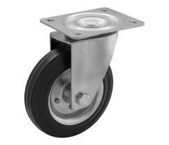 KOŁO OBROTOWE STALOWO-GUMOWE 125 mm CKPW-SG 125W (4001-125)
